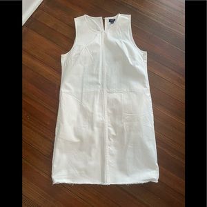J.crew denim dress white sz6